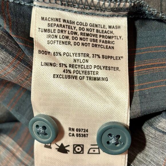 Columbia Omni Shade Shirt Men's XXL UPF 30 Plaid Gray Brown Roll Tab Sleeve NEW - Picture 9 of 10